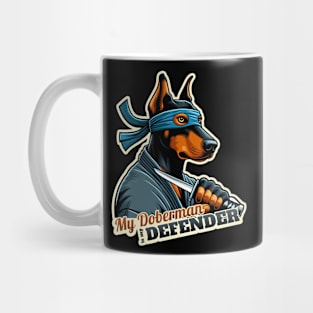 Ninja Doberman Mug